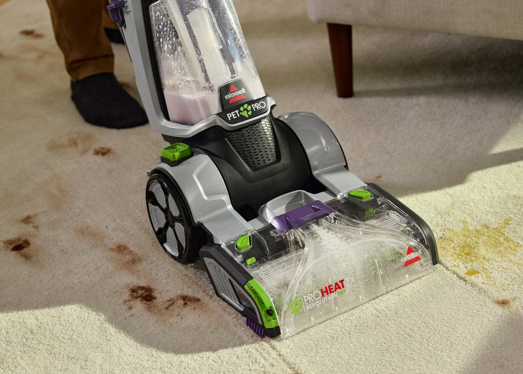 ProHeat 2X Revolution deep cleaning carpets