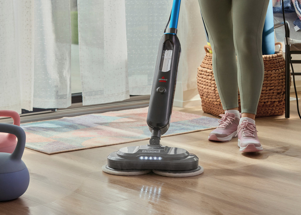 SpinWave SmartSteam vacuuming hard flooring