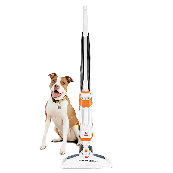 PowerFresh Lift-Off Steam Mop Machine with Dog