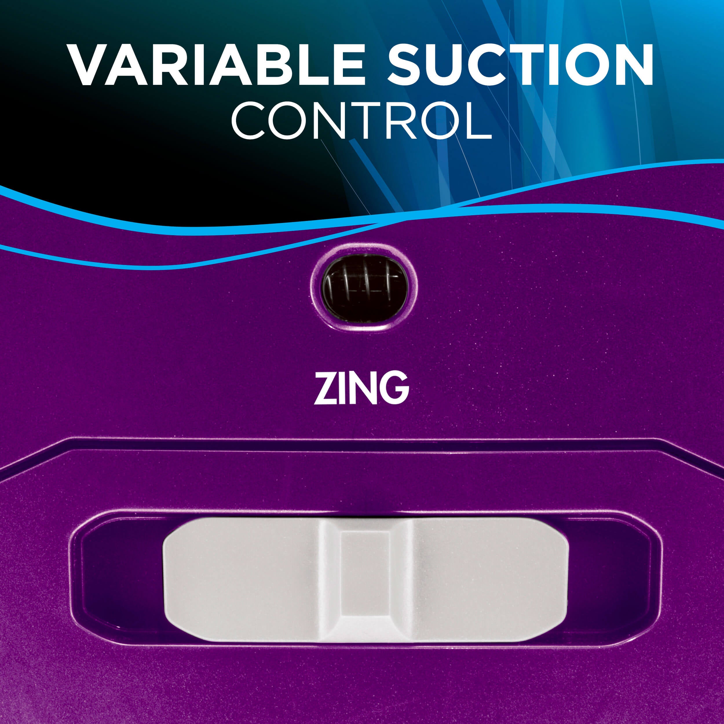 Control panel Text: Variable suction control