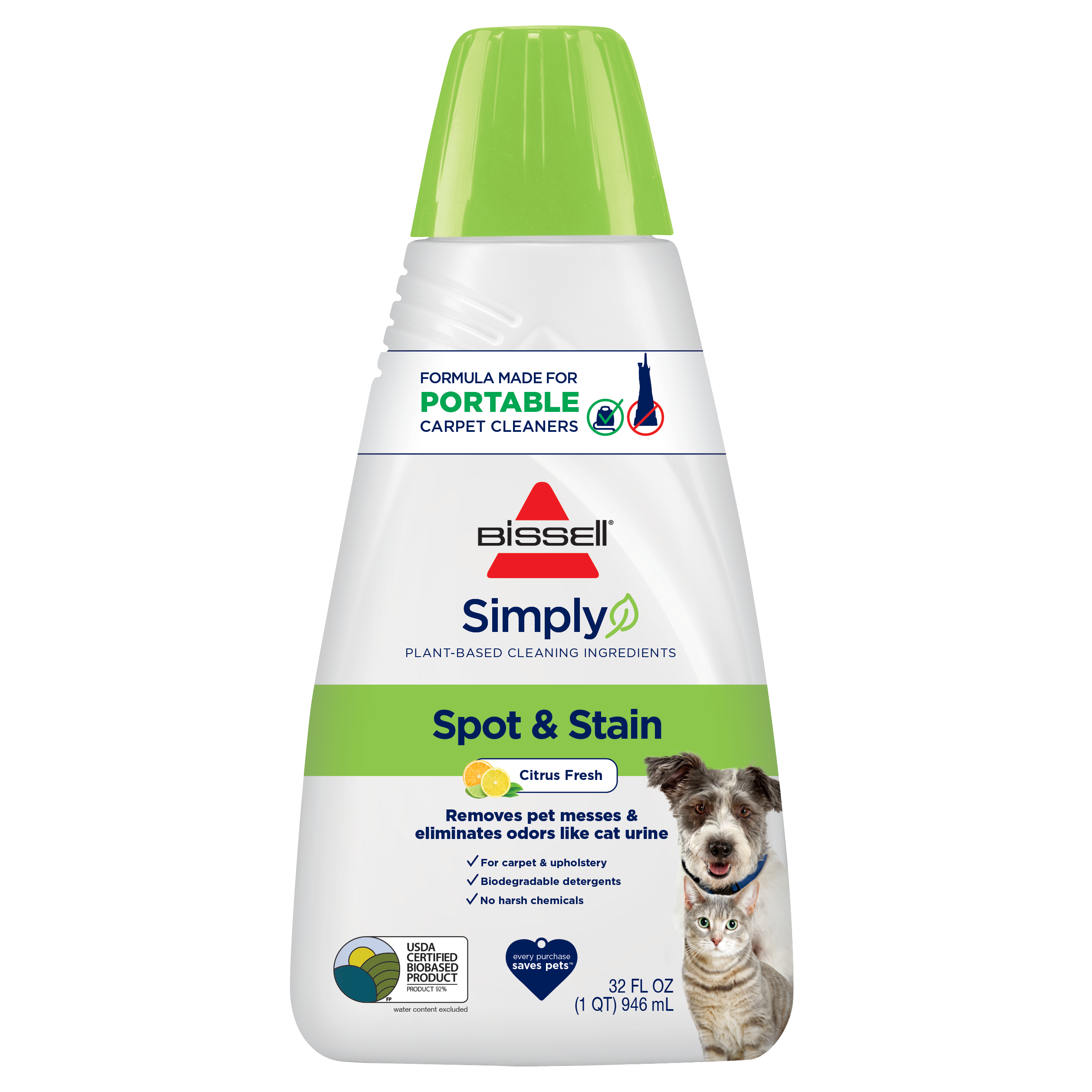 Simply Spot & Stain Pet Front Of Bottle