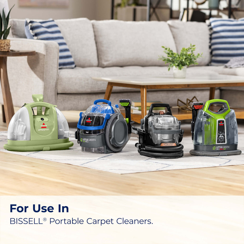 Four BISSELL Portable Carpet Cleaners. Text: For Use
                        In BISSELL Portable Carpet Cleaners