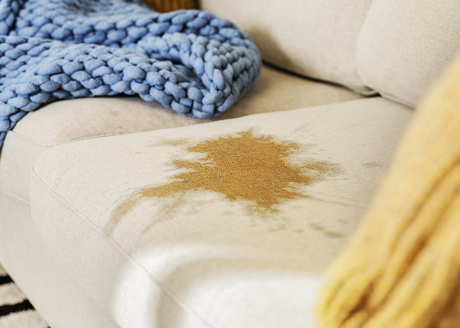 Stain on couch cushion. 