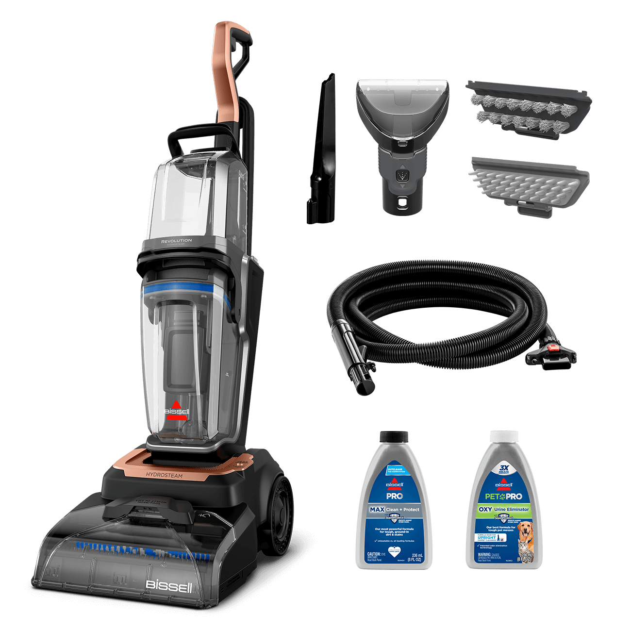 Revolution HydroSteam with included pack-ins
