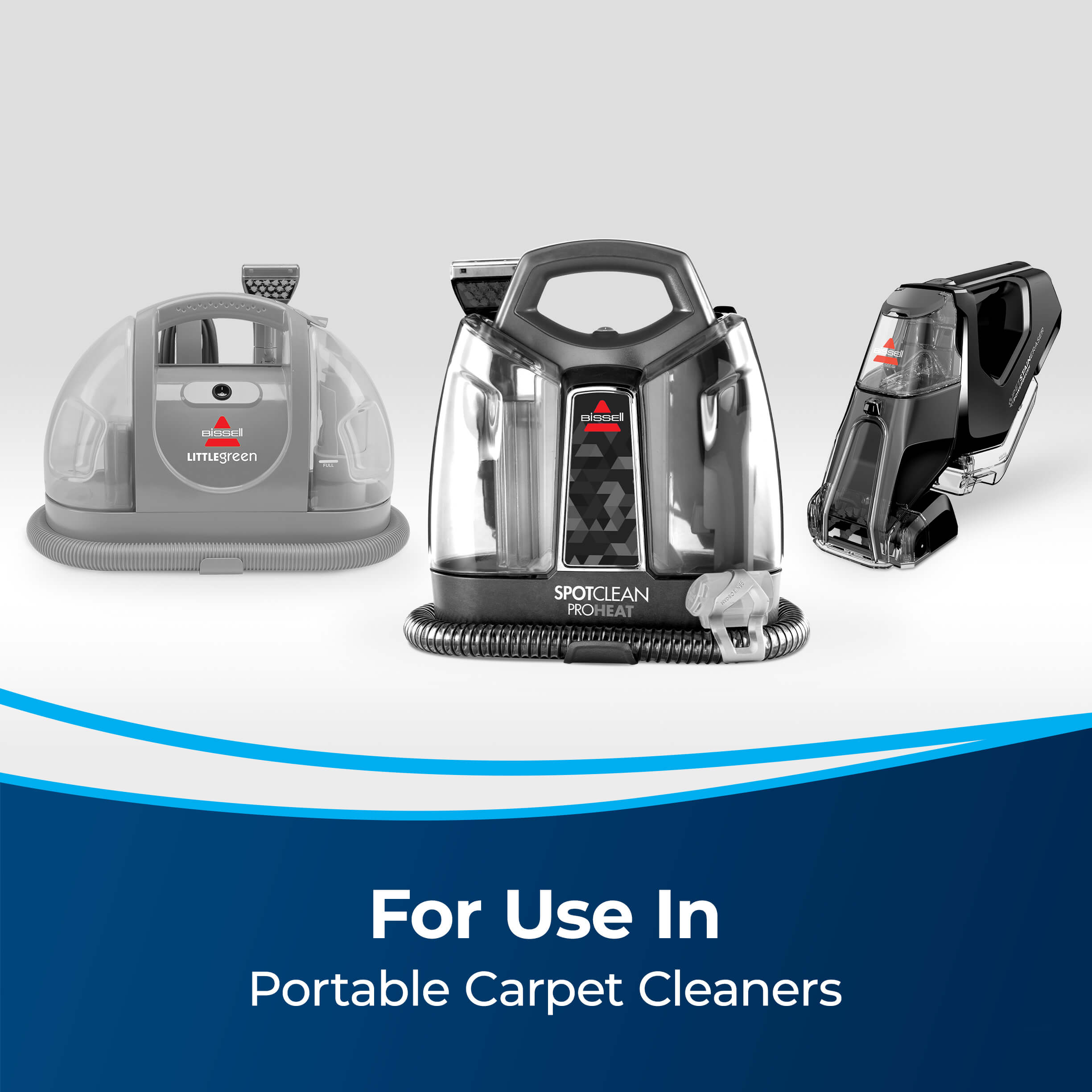 Little Green, SpotClean, Pet Stain Eraser. Text: For
                        Use In Portable Carpet Cleaners