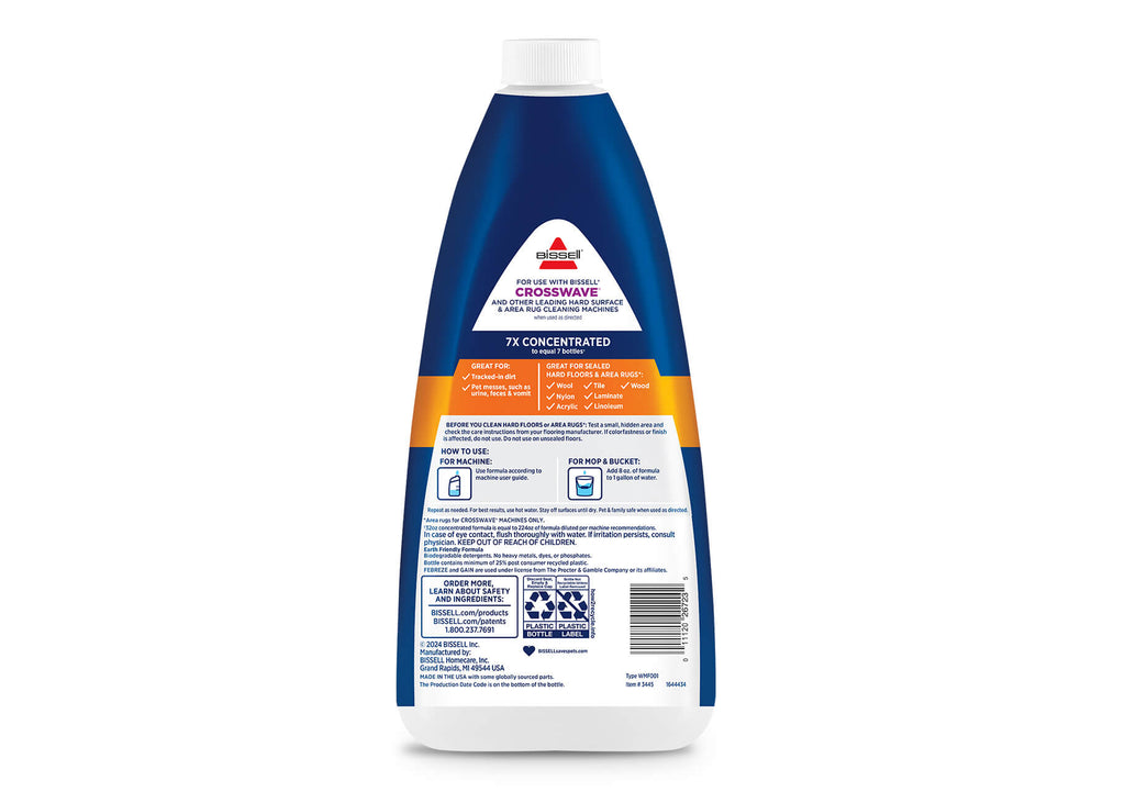 Multi-Surface with Febreze Original Gain Formula Bottle Back Label
