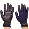 Pet Hair Eraser Grooming Gloves - Size Med front and
                        back view