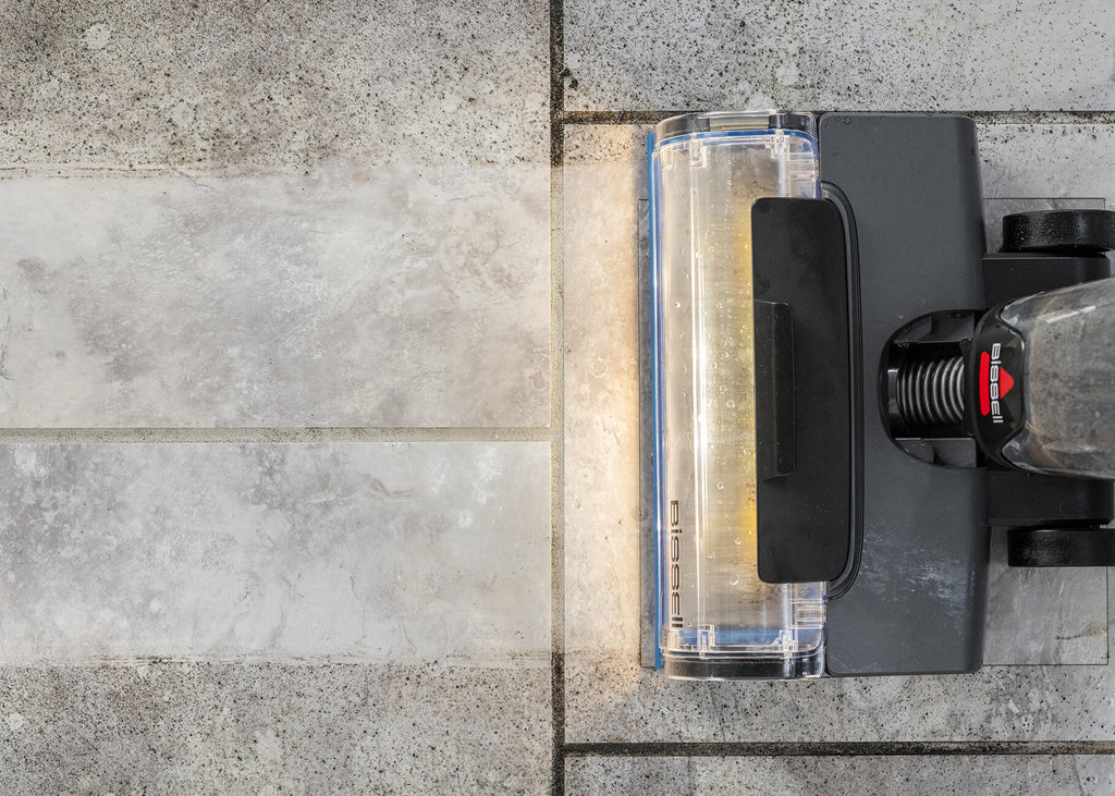 Using CrossWave OmniFind to clean tile flooring