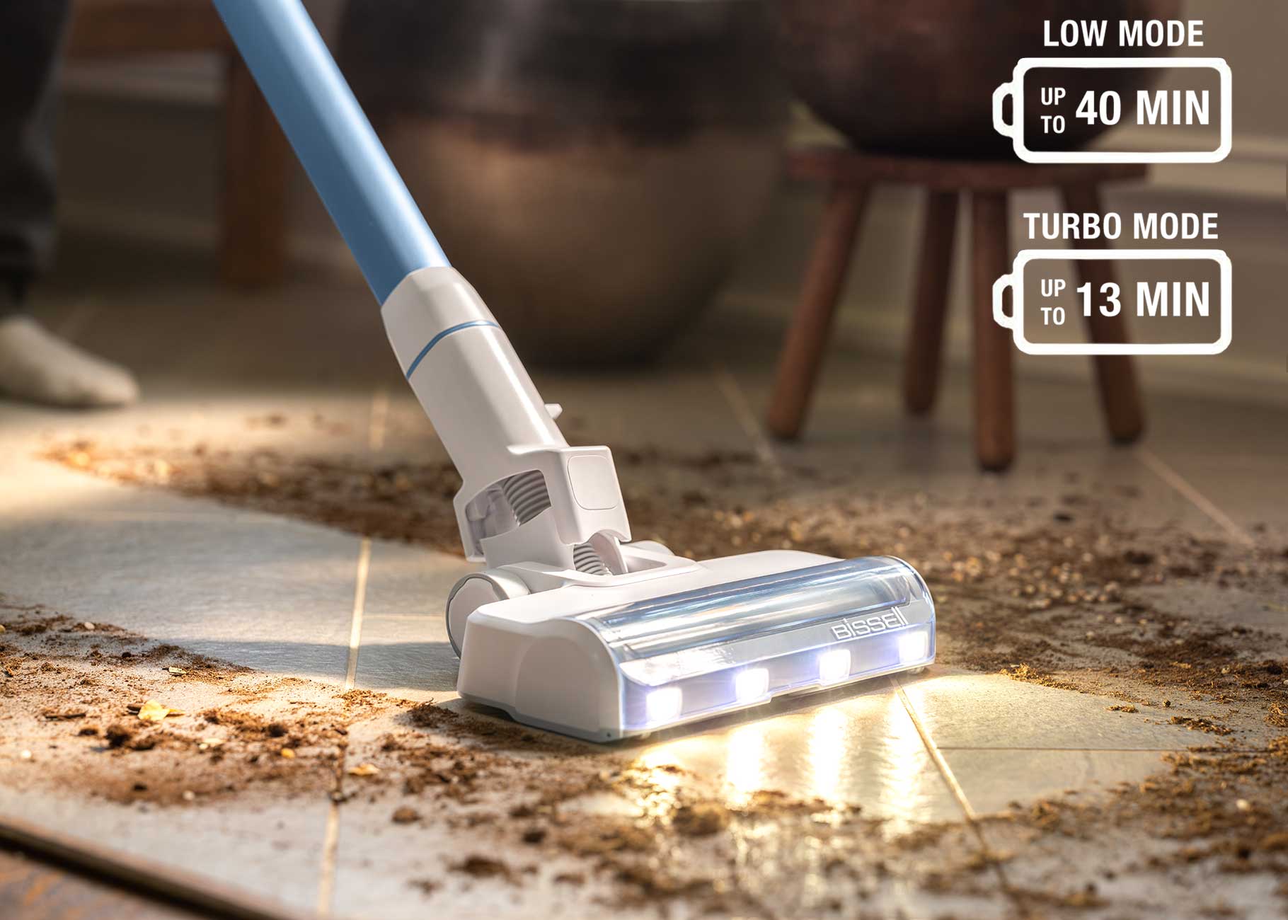 Powerful cleaning hard floors