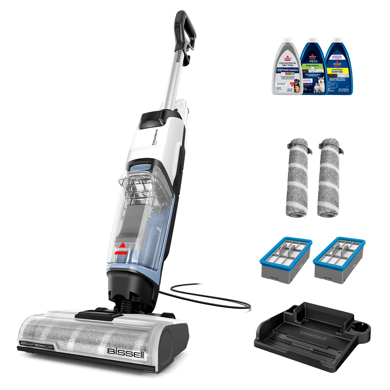 CrossWave Edge with included pack-ins and bonus items.