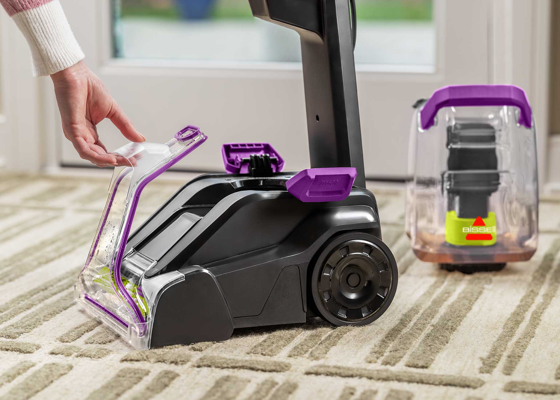 Removing front nozzle from foot