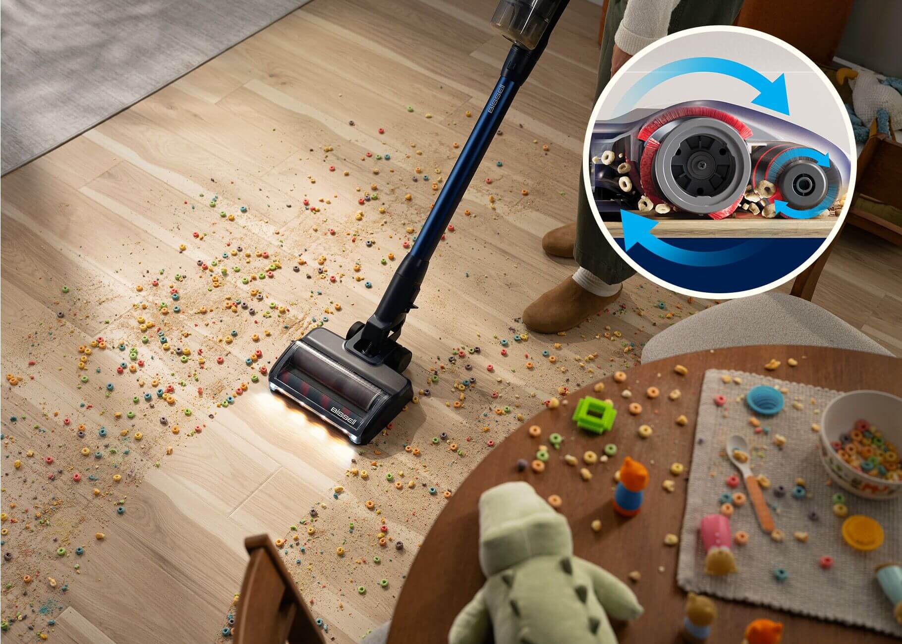 Powerfully cleans it all