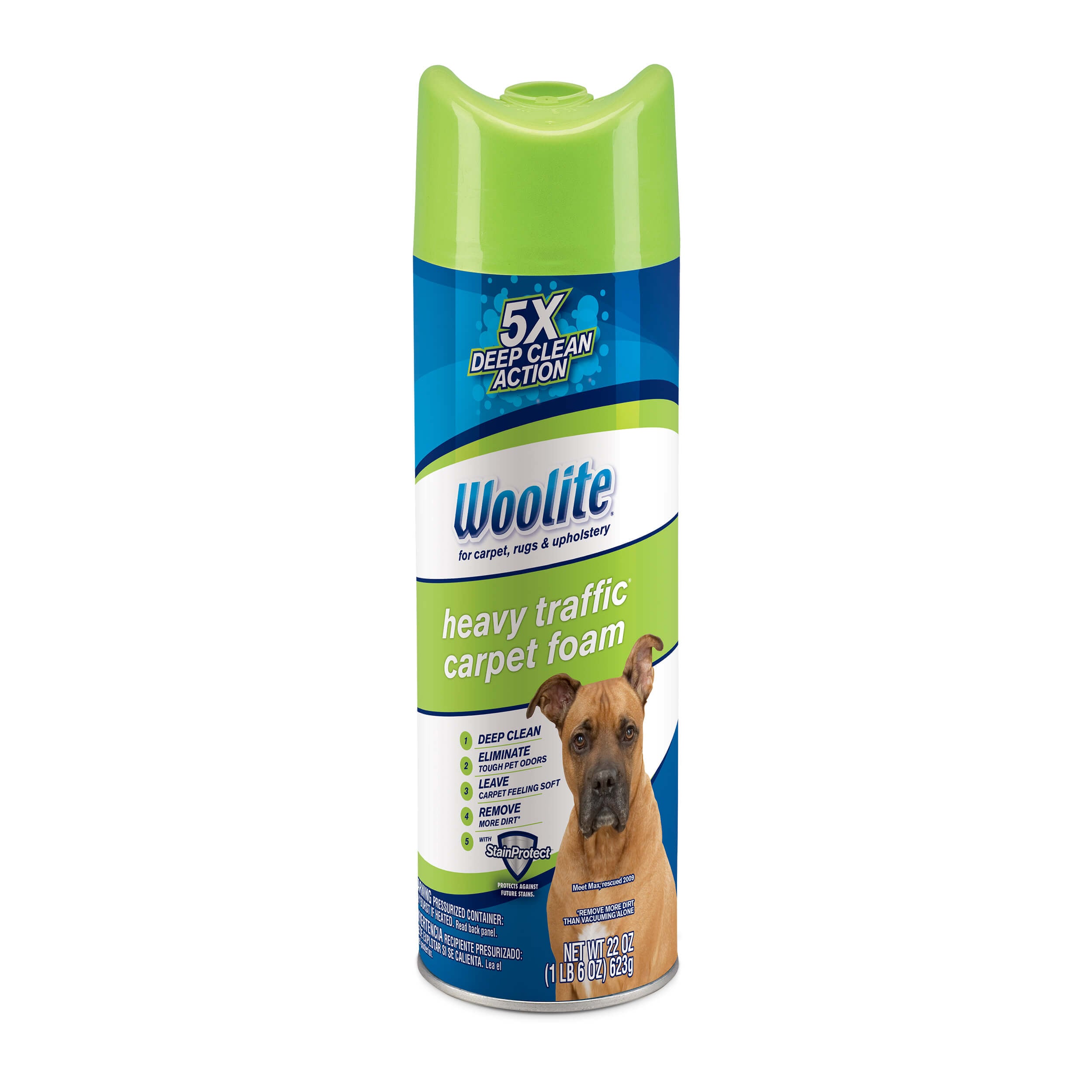 Woolite Heavy Traffic Foam Carpet Cleaner Front View