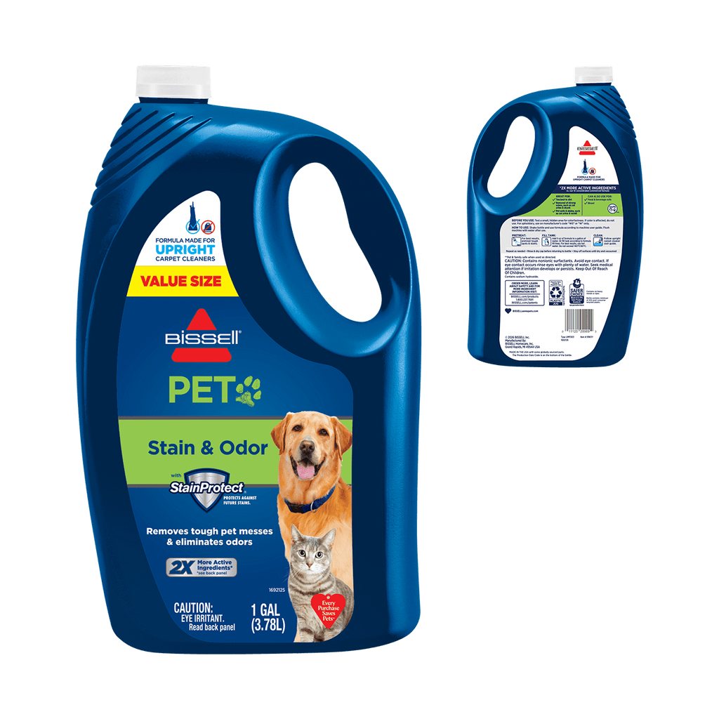 Pet Stain and Odor Formula Front and Back of Bottle