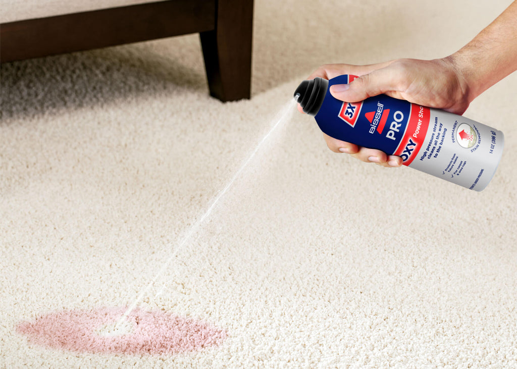 Direct spray on stain on carpet